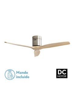 Ventilador Dc Aguilon Niquel 3 Aspas Haya 5 Velocidades