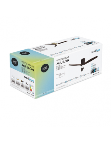 Ventilador 20W DC AGUILON MARRON 3 ASPAS ROBLE 6