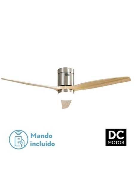 Ventilador 20W DC AGUILON NIQUEL 3 ASPAS Haya 6 VELOCIDADES