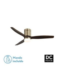 Ventilador 20W DC AGUILON CUERO 3 ASPAS ROBLE 6 VELOCIDADES
