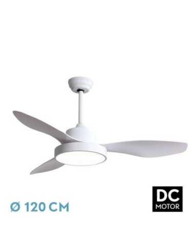 Ventilador DC HayaTE 48W 4080LM Blanco 3 ASP