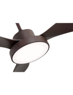 Ventilador DC HayaTE 48W 4080LM MARRON 3 ASP 2