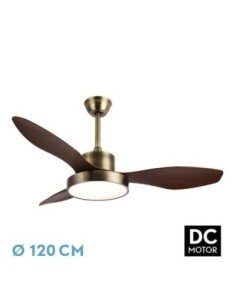 Ventilador DC HayaTE 48W 4080LM CUERO/ROBLE 3