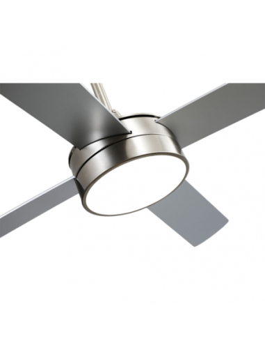 Ventilador DC NEVERY 26W NIQUEL 4 ASPAS Haya/PLATA