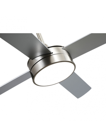 Ventilador DC NEVERY 26W NIQUEL 4 ASPAS Haya/PLATA