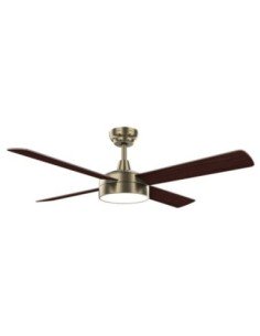 Ventilador DC NEVERY 26W CUERO 4 ASPAS ROBLE/NOGAL 2