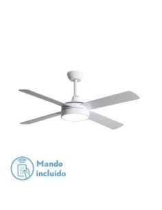 Ventilador DC NEVERY 26W Blanco 4ASPAS Blanco/Haya