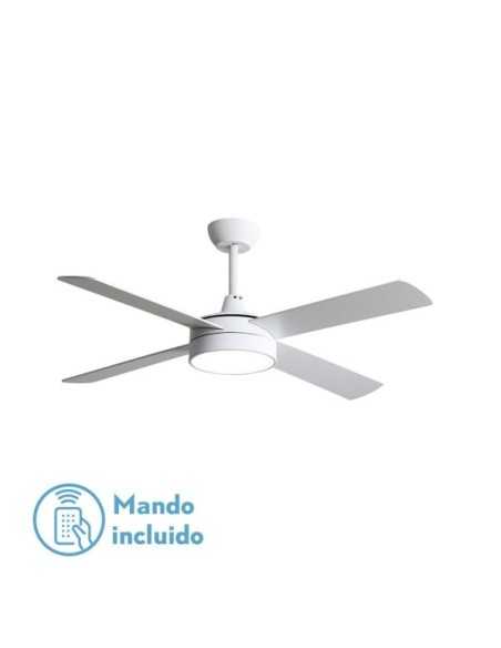Ventilador DC NEVERY 26W Blanco 4ASPAS Blanco/Haya