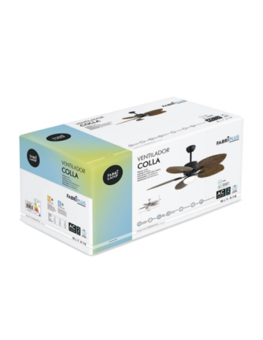 Ventilador DC 26W COLLA Negro 5 ASPAS MARRON