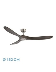 Ventilador DC MARIN NIQUEL 3 ASPAS ROBLE SIN