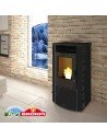 Estufa de Pellet BRONPI ABRIL Negra Extra 11 KW