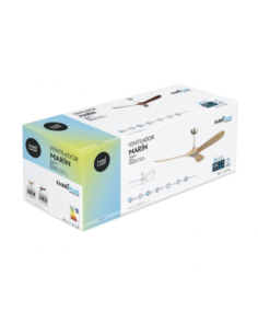 Ventilador DC MARIN NIQUEL 3 ASPAS Haya SIN LUZ 2