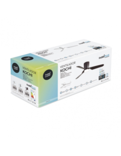 Ventilador 18W DC KOCHI MARRON 3 ASPAS MARRON 5 2