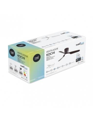 Ventilador 18W DC KOCHI MARRON 3 ASPAS MARRON 5