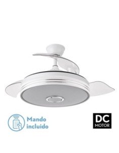 Ventilador DC MATANUSKA 72W 6120LM Blanco BLUETHOOTH