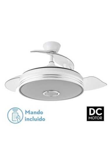 Ventilador DC MATANUSKA 72W 6120LM Blanco BLUETHOOTH