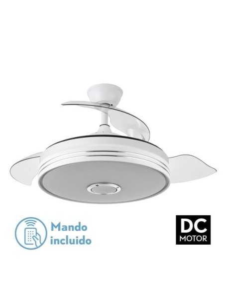 Ventilador DC MATANUSKA 72W 6120LM Blanco BLUETHOOTH