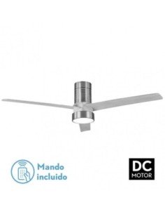 Ventilador DC TEO 24W 2950LM NIQUEL 3ASP Gris