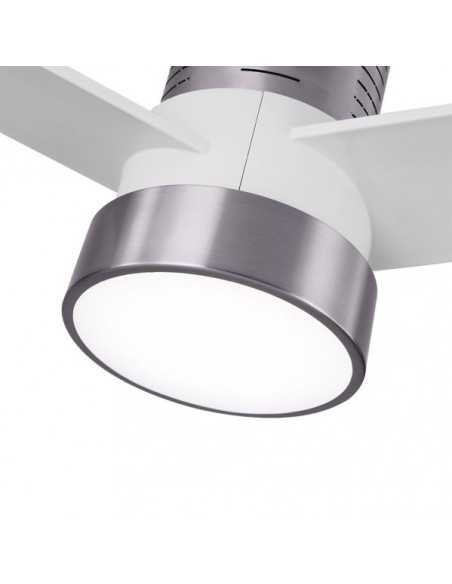 Ventilador DC TEO 24W 2950LM NIQUEL 3ASP BLANCAS