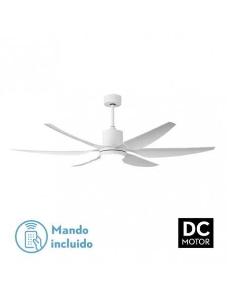 Ventilador de Techo DC OTTO 24W Blanco | 6 Aspas y Luz LED 2950lm