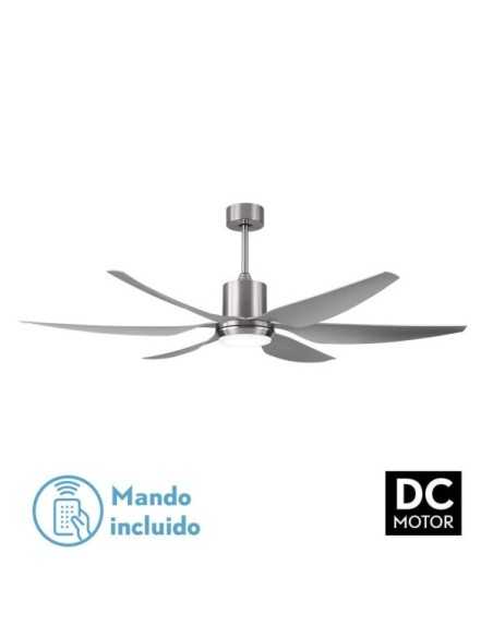 Ventilador DC OTTO 24W 2950LM NIQUEL 6 ASPAS