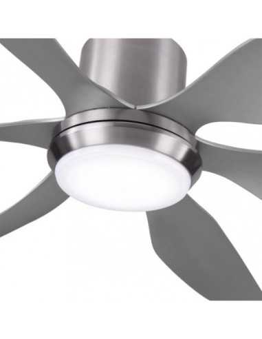 Ventilador DC OTTO 24W 2950LM NIQUEL 6 ASPAS