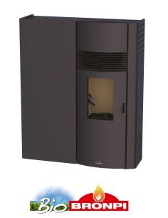 Estufa De Pellet BRONPI Adry 11kw Negra Extr | Hogar Cahersa