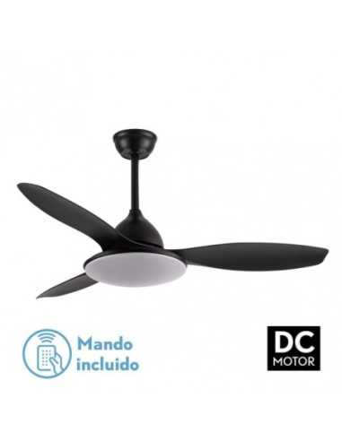 Ventilador DC Negro YAEL 72W 3000-4000-6000K