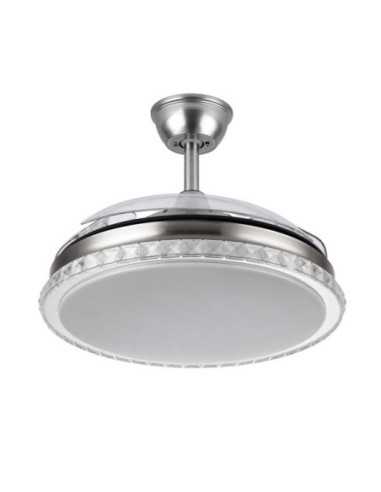 Ventilador BILIKU 72W 6120LM NIQUEL 3ASP.DESP.108D