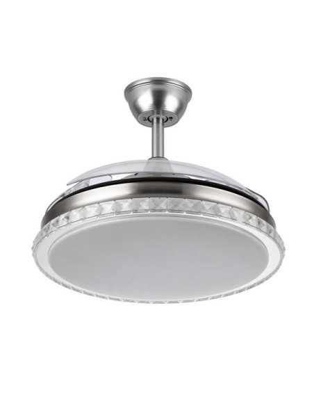 Ventilador BILIKU 72W 6120LM NIQUEL 3ASP.DESP.108D