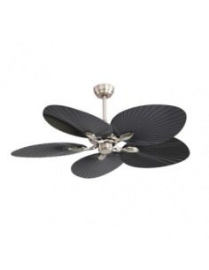 Ventilador DC CHAW 24W 2950LM NIQUEL/Negro 5ASP.6VEL.132D 2