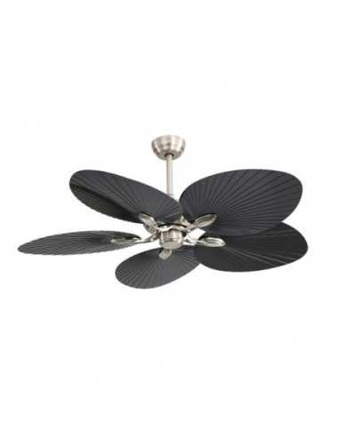 Ventilador DC CHAW 24W 2950LM NIQUEL/Negro 5ASP.6VEL.132D