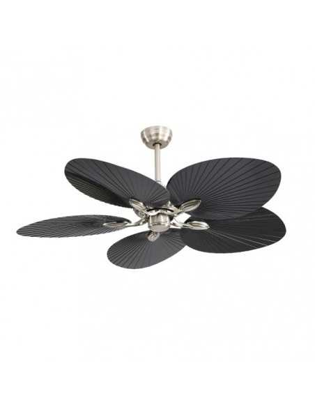 Ventilador DC CHAW 24W 2950LM NIQUEL/Negro 5ASP.6VEL.132D