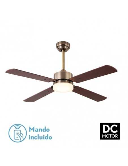 Ventilador 18W DC HUPE CUERO 4 ASP.6 VEL.107D