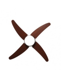 Ventilador 2XE27 DC KLOD RUSTICO/NOGAL 4 ASP.6 2