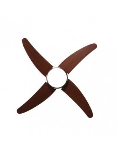 Ventilador 2XE27 DC KLOD RUSTICO/NOGAL 4 ASP.6