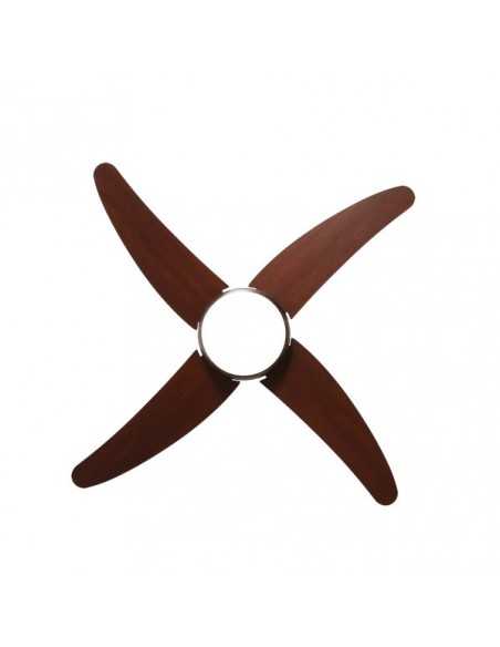 Ventilador 2XE27 DC KLOD RUSTICO/NOGAL 4 ASP.6