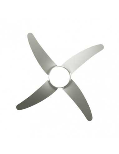 Ventilador 2XE27 DC KLOD NIQUEL/PLATA 4 ASP.6