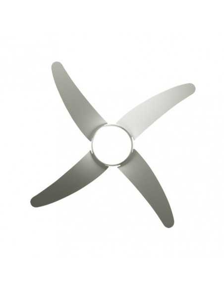 Ventilador 2XE27 DC KLOD NIQUEL/PLATA 4 ASP.6