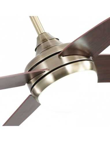 Ventilador 2XE27 DC KLOD CUERO/CEREZO4 ASP.6