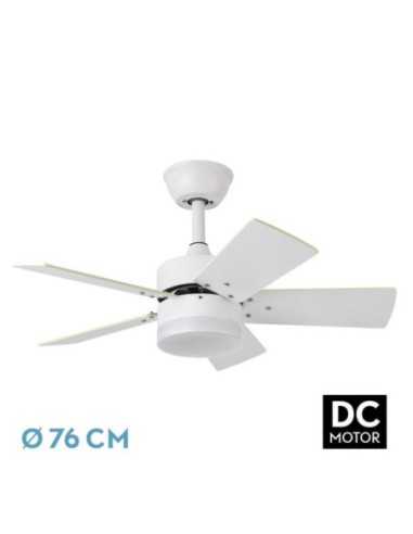 Ventilador DC MARTA 36W Blanco 5 ASPAS REV.