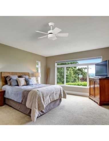 Ventilador DC MARTA 36W Blanco 5 ASPAS REV.