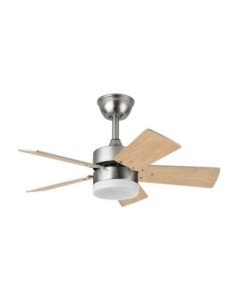 Ventilador DC MARTA 36W NIQUEL 5 ASPAS REV. Haya/PLATA 2