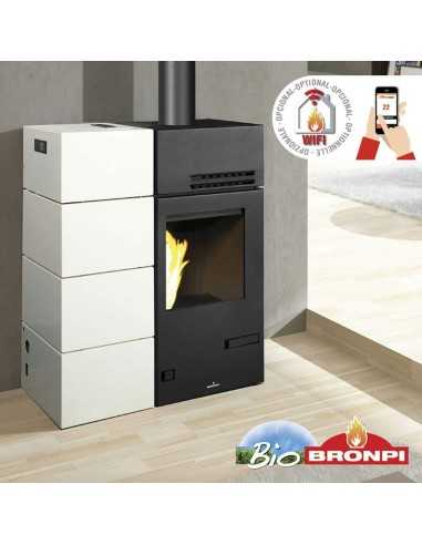 Estufa Mixta Pellet Y Leña BRONPI Carol 10kw | Hogar Cahersa