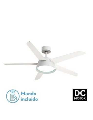 Ventilador 25W DC Blanco LEBECHE 5 ASPAS REV.