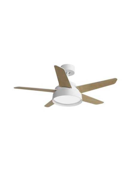 Ventilador 25W DC Blanco LEBECHE 5 ASPAS REV.