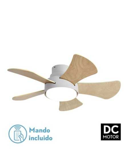 Ventilador 25W DC Blanco GREGARIO 5 ASPAS REV.