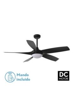 Ventilador DC 24W GALLEO Negro 5 ASPAS 137D 2400LM