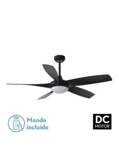 Ventilador DC 24W GALLEO Negro 5 ASPAS 137D 2400LM
