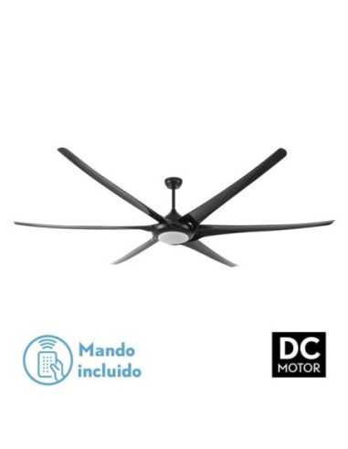 Ventilador 30W DC MONCAYO Negro 6 ASPAS 6 VELOCIDADES